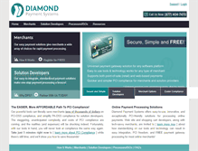 Tablet Screenshot of diamondpaymentsystems.com